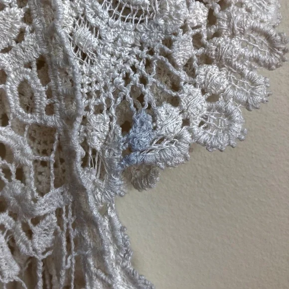 𝅺CREAM lace and crochet overlay - Picture 6 of 6